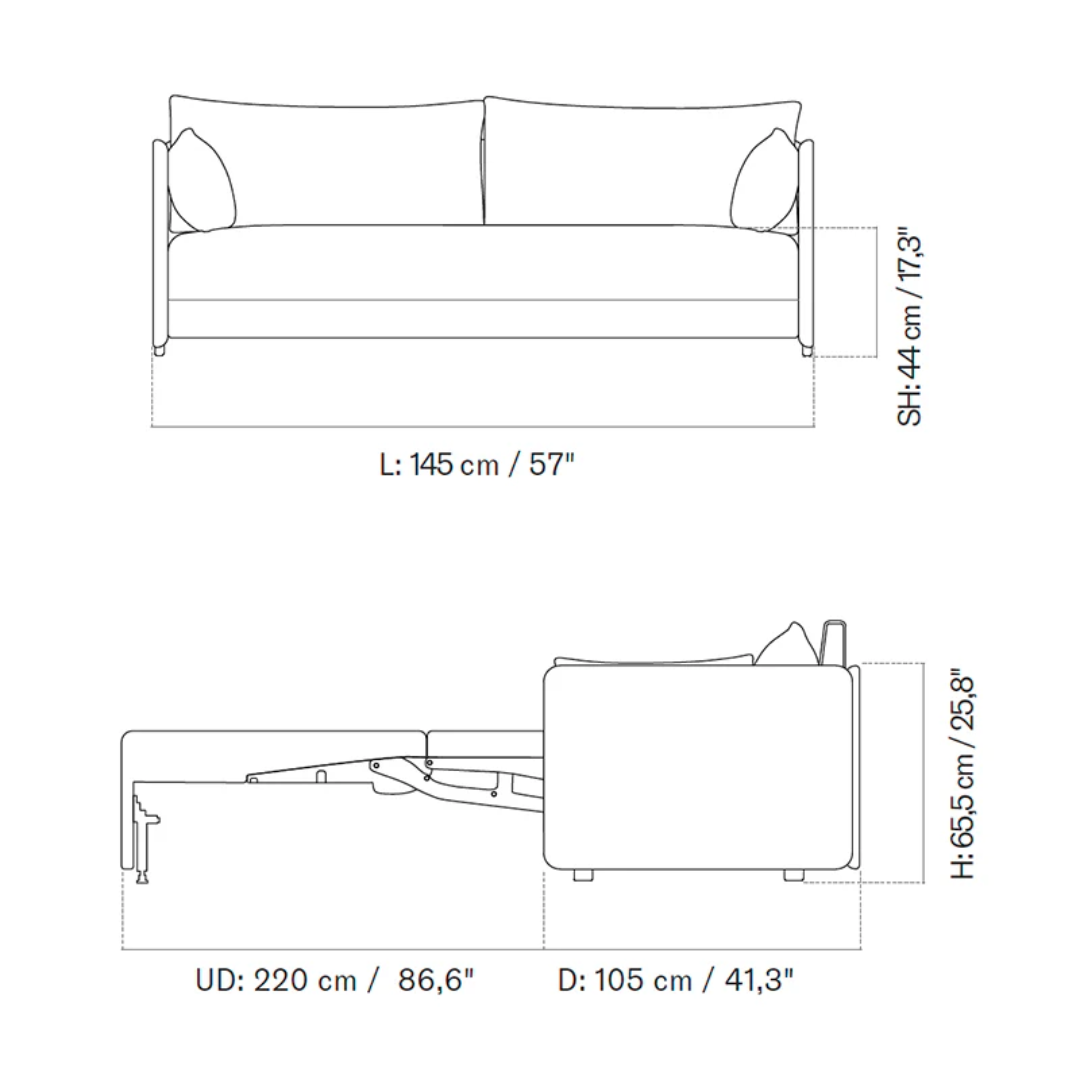 Offset Sofa Bed