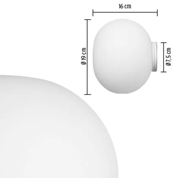 Flos Glo-Ball C/W Zero Ceiling/Wall Light – Display Model