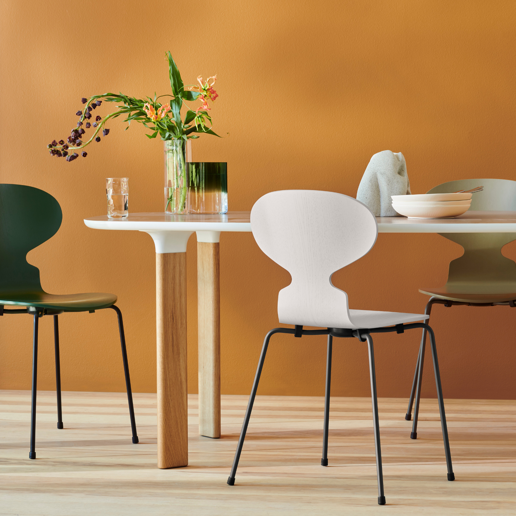 Ant Chair Coloured Veneer