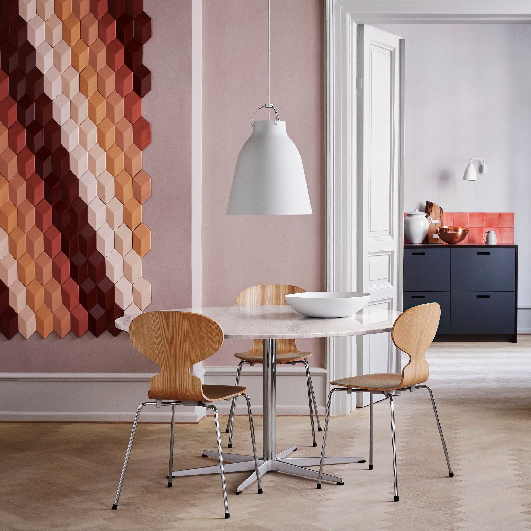 Ant Chair Clear Lacquered Veneer