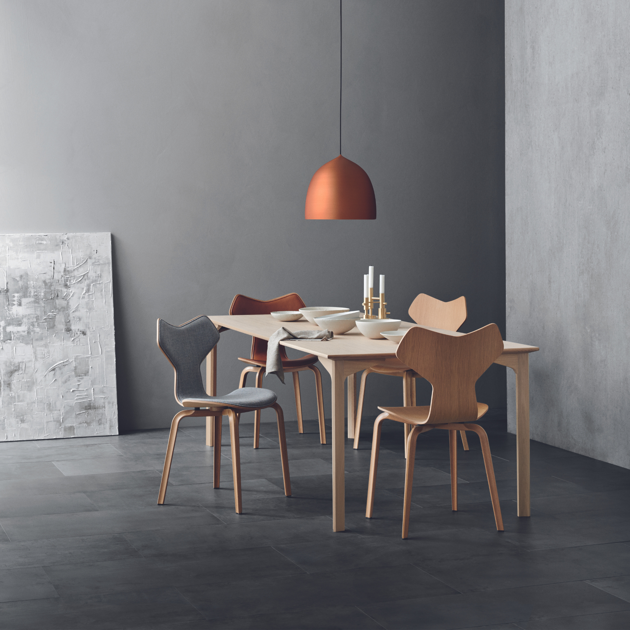 Grand Prix Chair Clear Lacquered Veneer