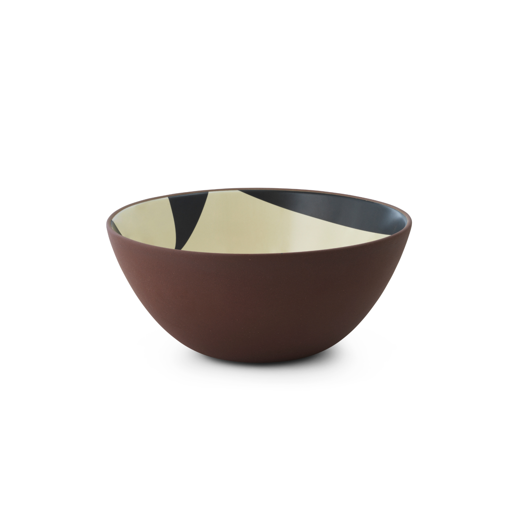 Line Bowl Black/Cream