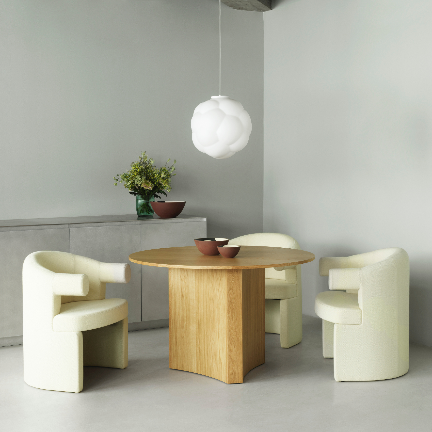 Line Bowl Black/Cream