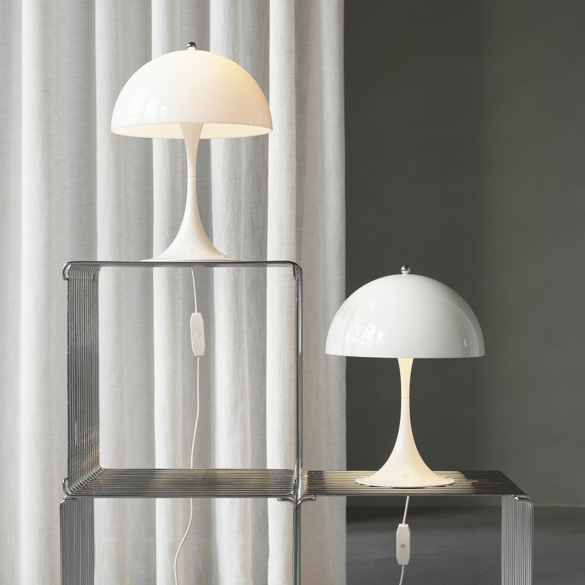 Panthella 250 Table Lamp Brass Cable