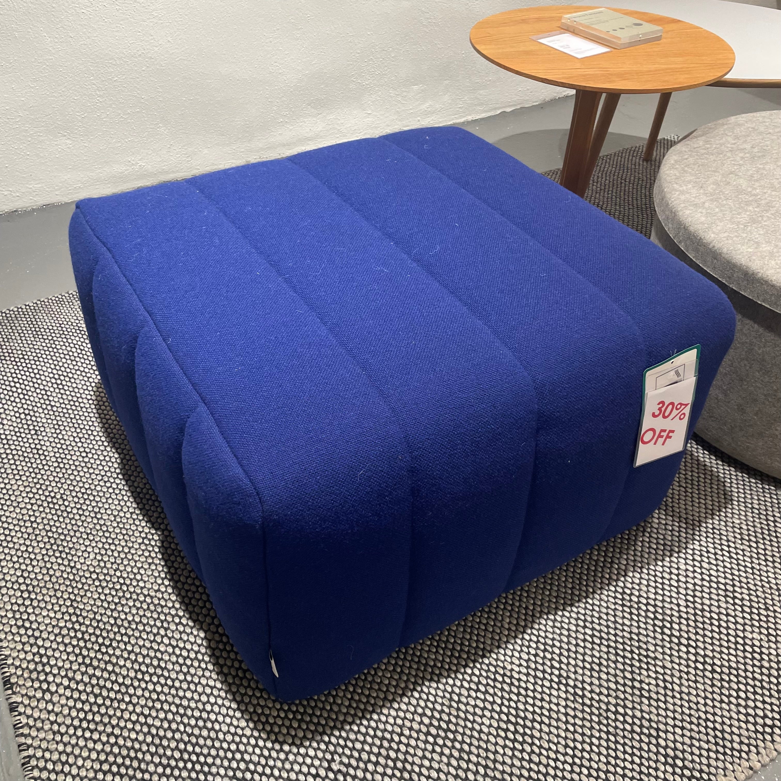 SAVE 30% Ex-Display Scene Pouf Small Blue
