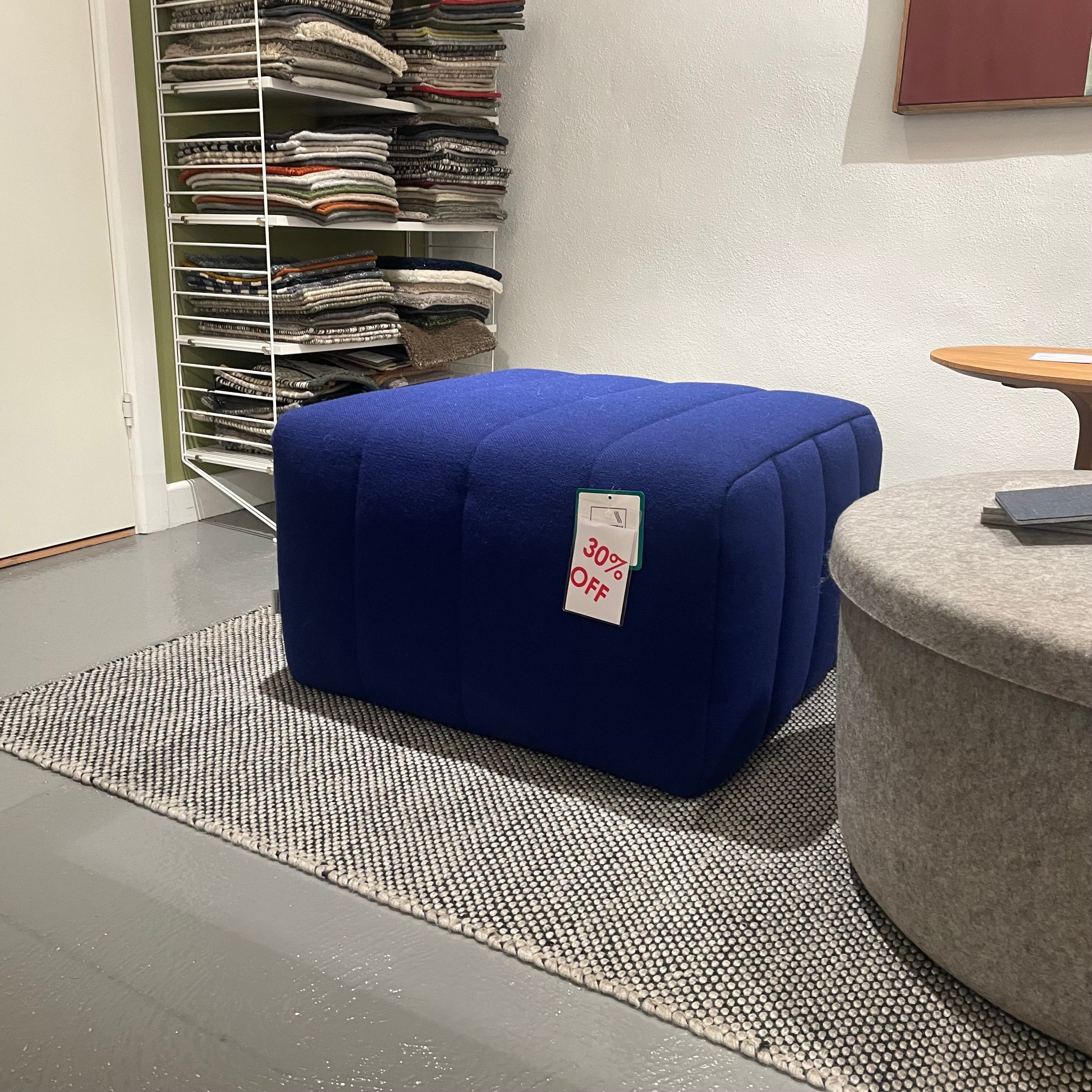 SAVE 30% Ex-Display Scene Pouf Small Blue
