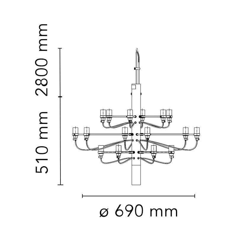 Flos 2097/18 Chandelier Suspension Light – Display Model
