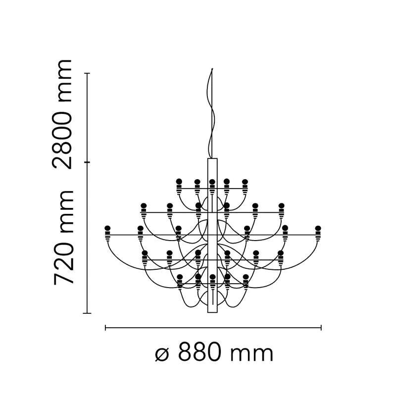 Flos 2097/30 Chandelier Suspension Light – Display Model