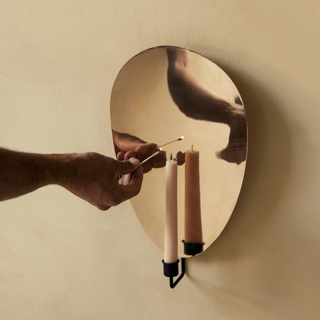 Flambeau Candleholder - Brass