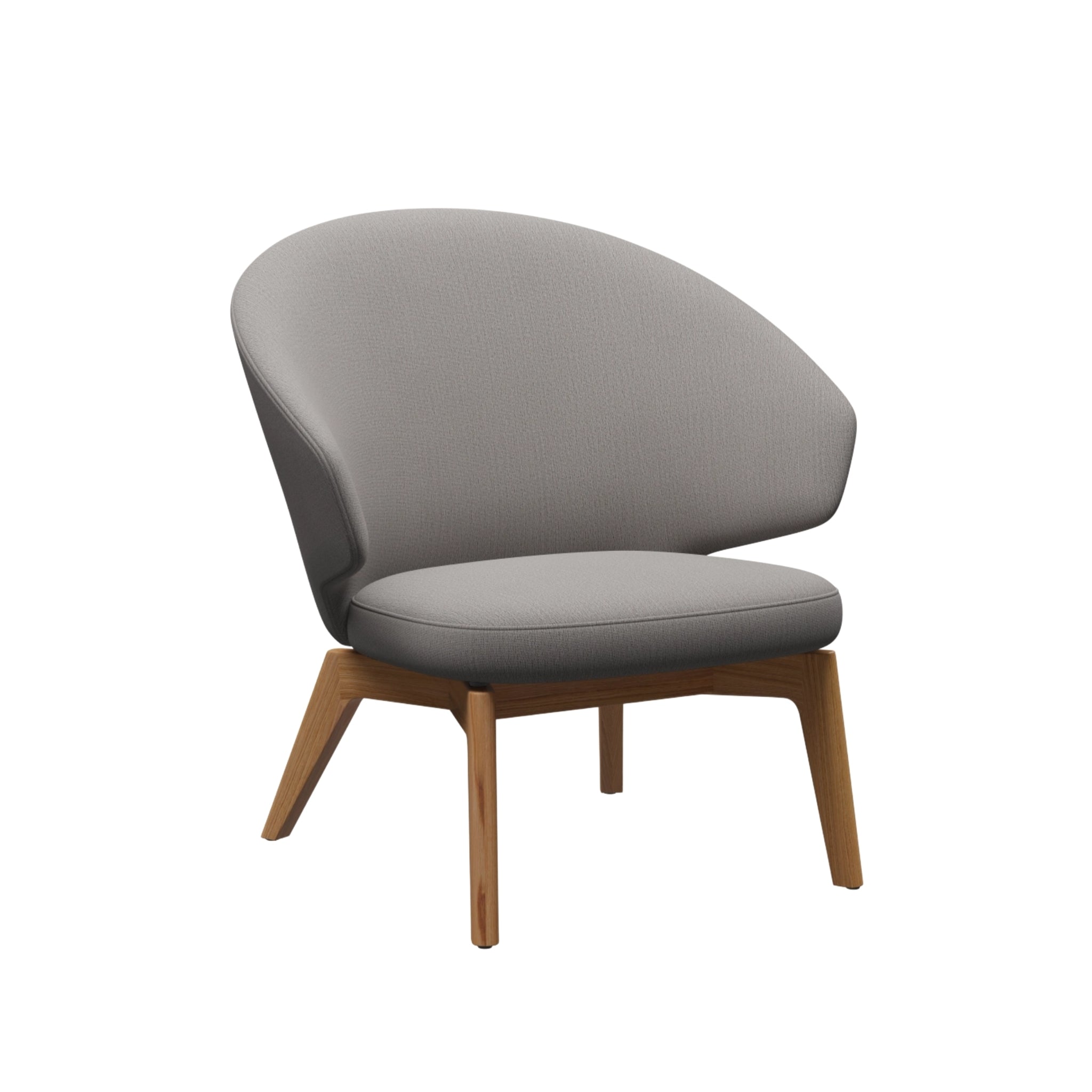 Let Lounge Chair Wooden Base