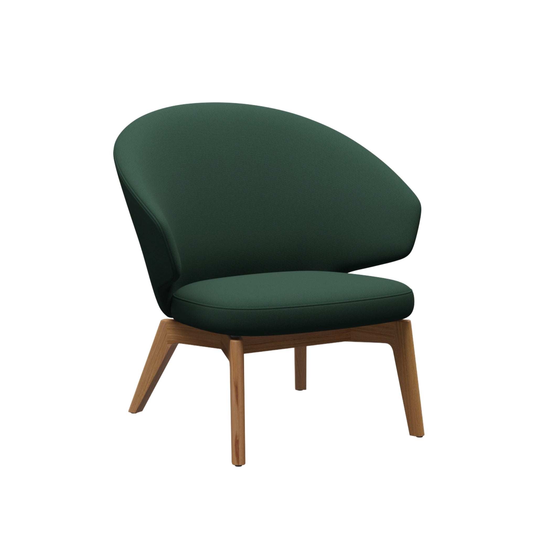 Let Lounge Chair Wooden Base