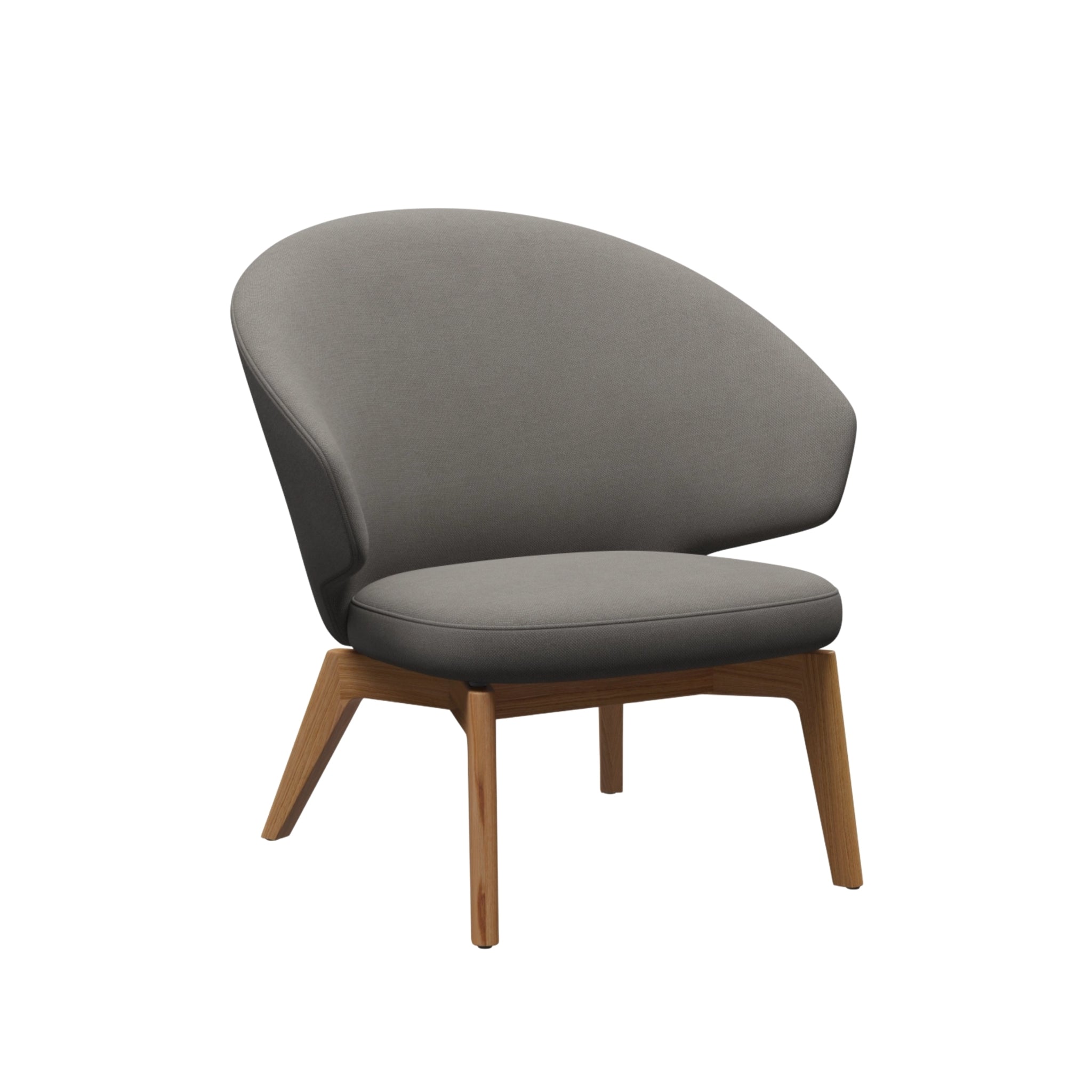 Let Lounge Chair Wooden Base