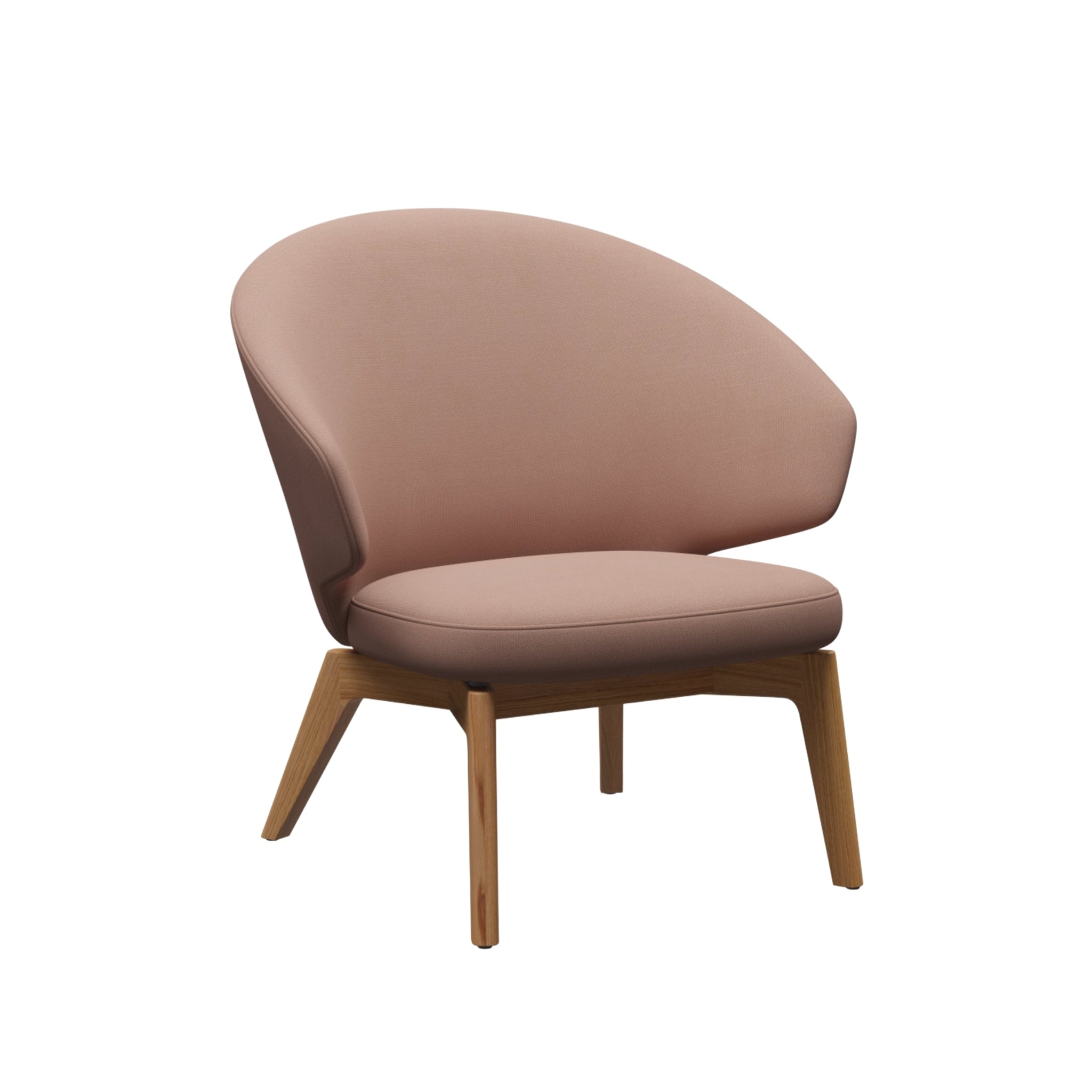 Let Lounge Chair Wooden Base