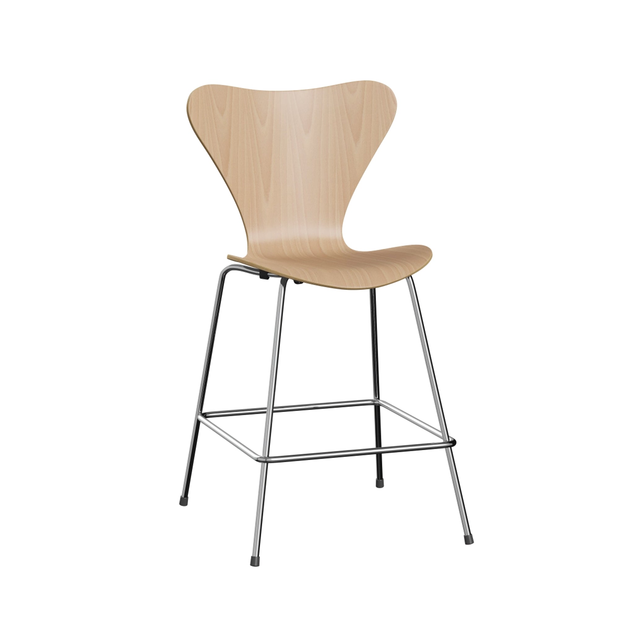 Series 7 Counter Stool Clear Lacquered Veneer