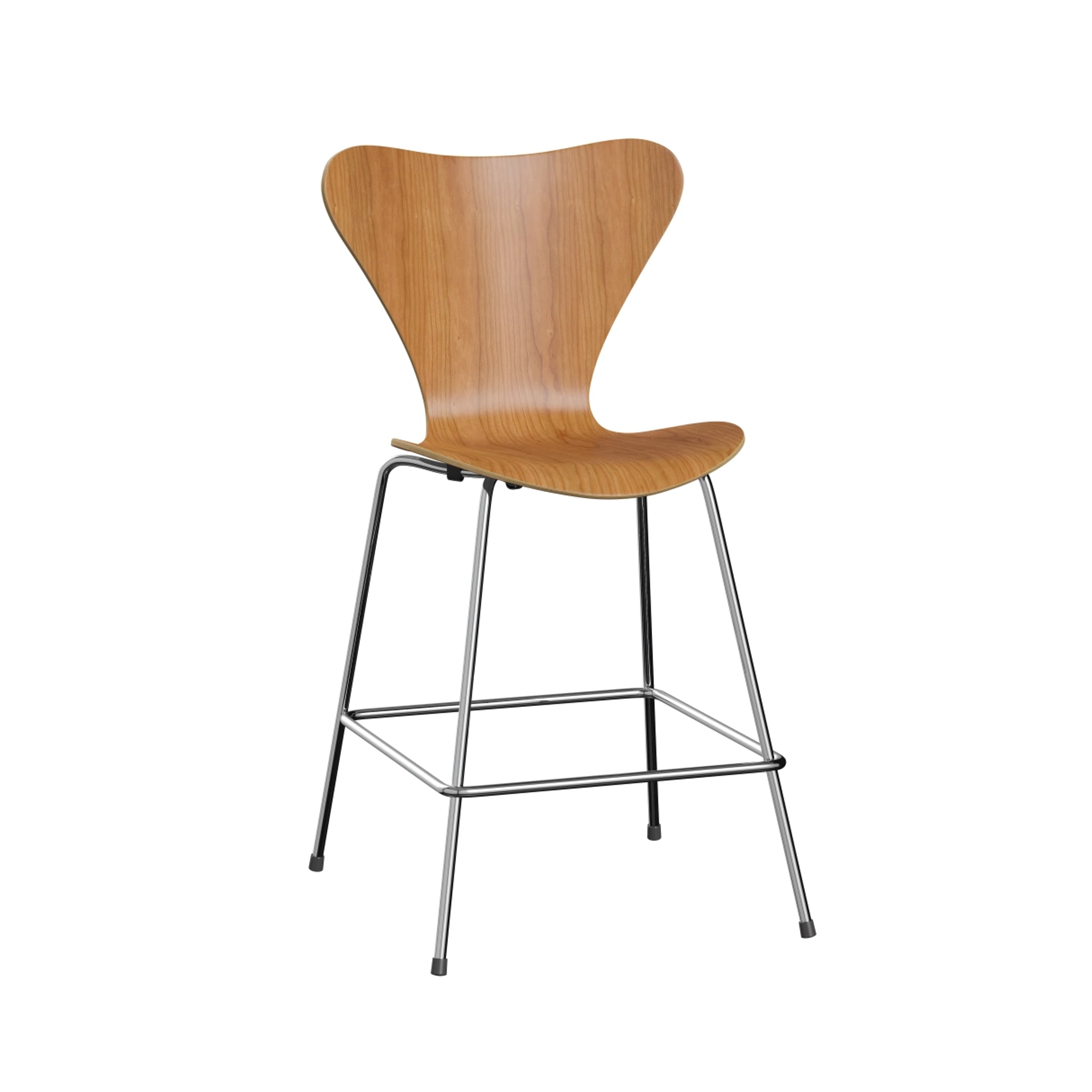 Series 7 Counter Stool Clear Lacquered Veneer