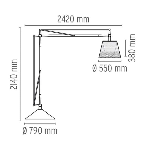Flos SuperArchimoon Outdoor Floor Light – Display Model